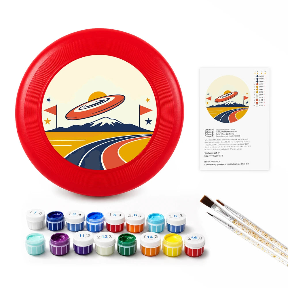 Paint by Numbers - Frisbee | Flying Disc over the Ramp