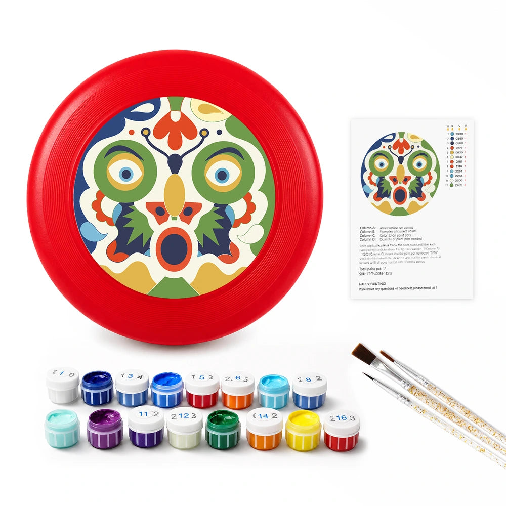 Paint by Numbers - Frisbee | Folk Art Mask