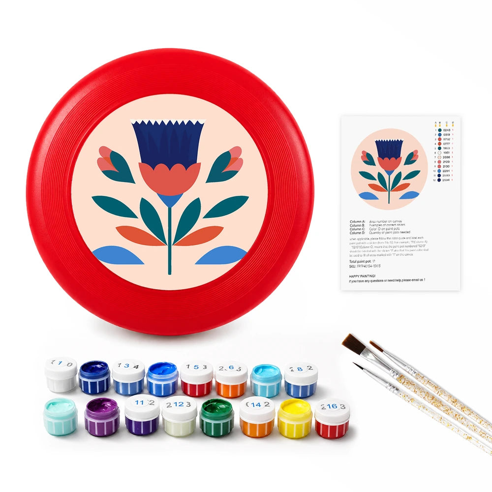 
Paint by Numbers - Frisbee | Folk Flower