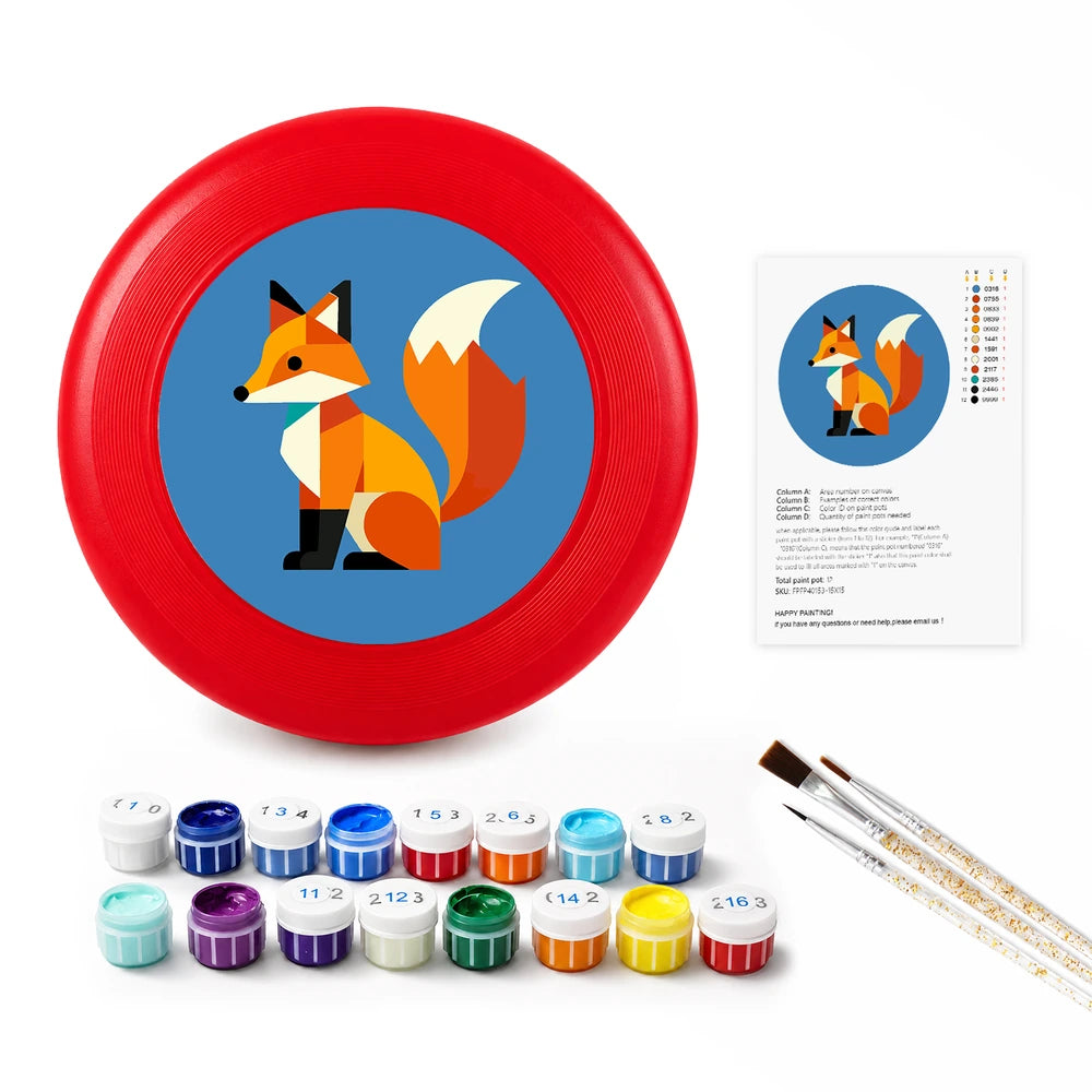 
Paint by Numbers - Frisbee | Fox in Blue