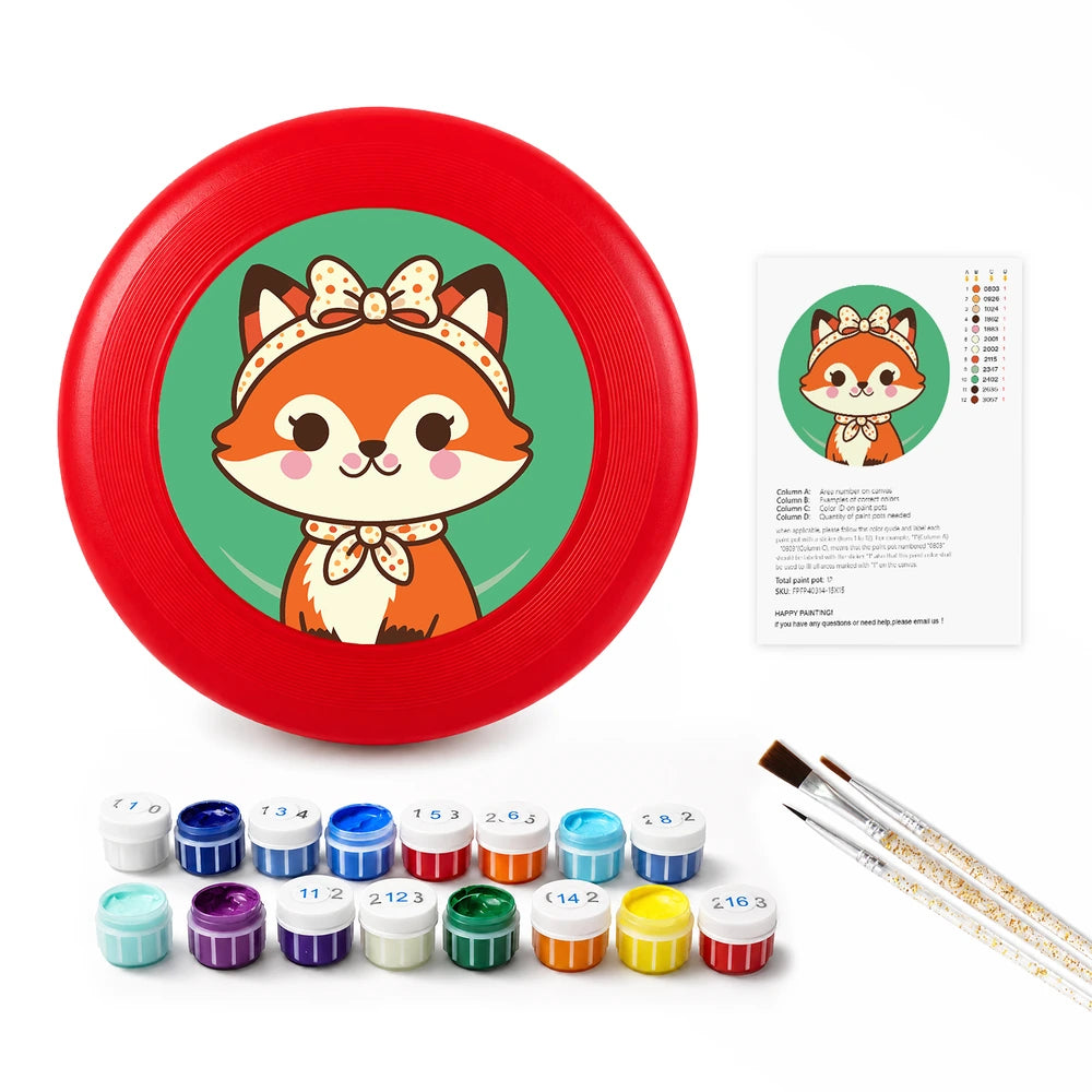 Paint by Numbers - Frisbee | Fox with a Bow