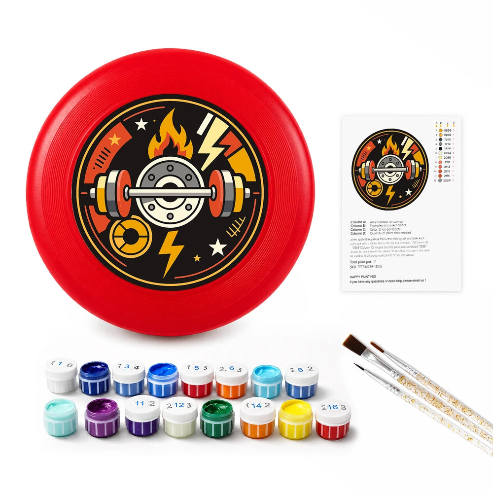 Paint by Numbers - Frisbee | Gym Badge