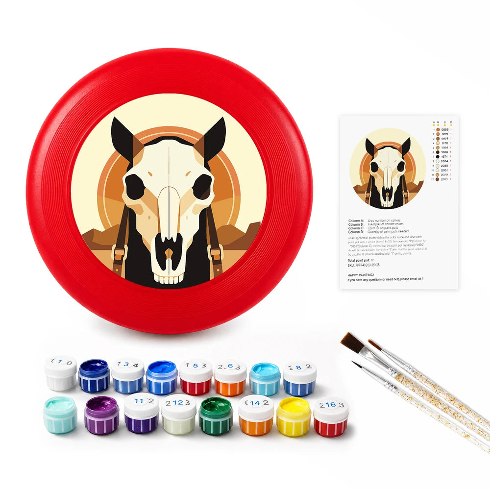 
Paint by Numbers - Frisbee | Horse Skull