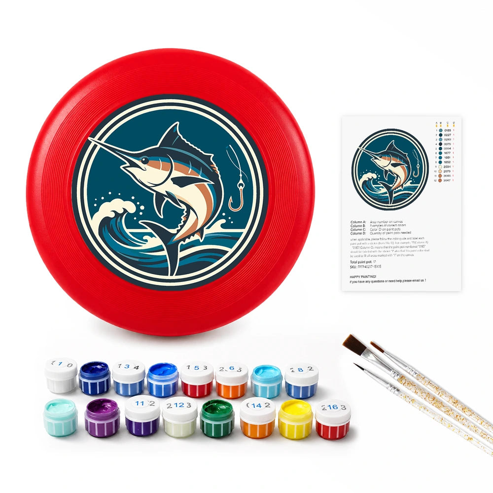 Paint by Numbers - Frisbee | Leaping Marlin