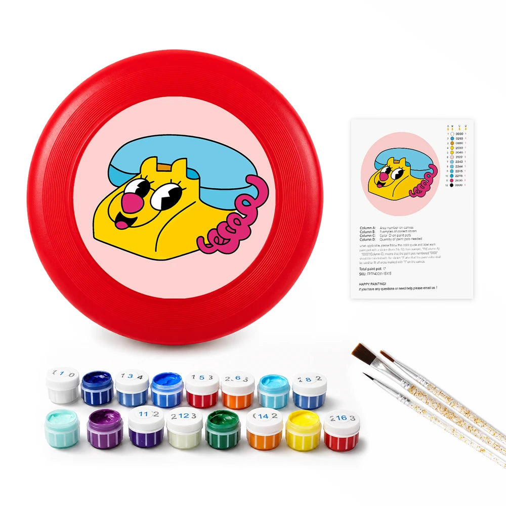 
Paint by Numbers - Frisbee | Leopard Retro Phone