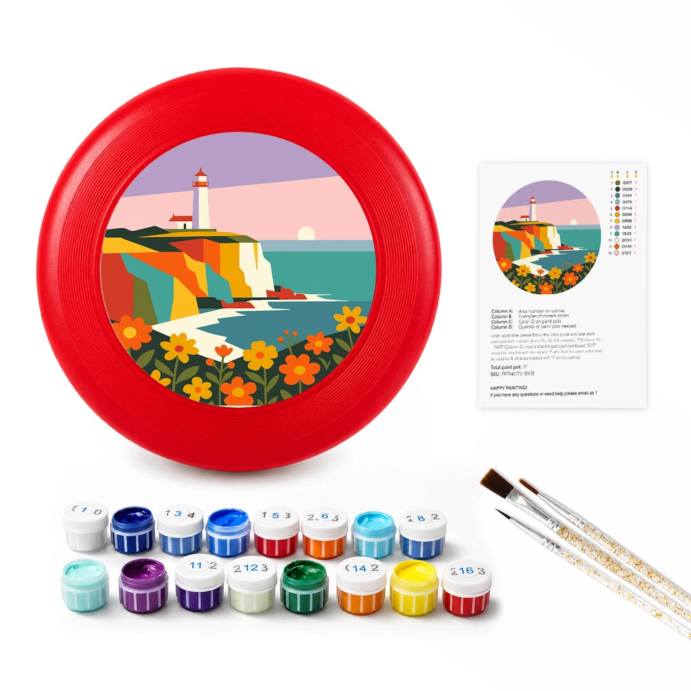 
Paint by Numbers - Frisbee | Lighthouse on the Cliff