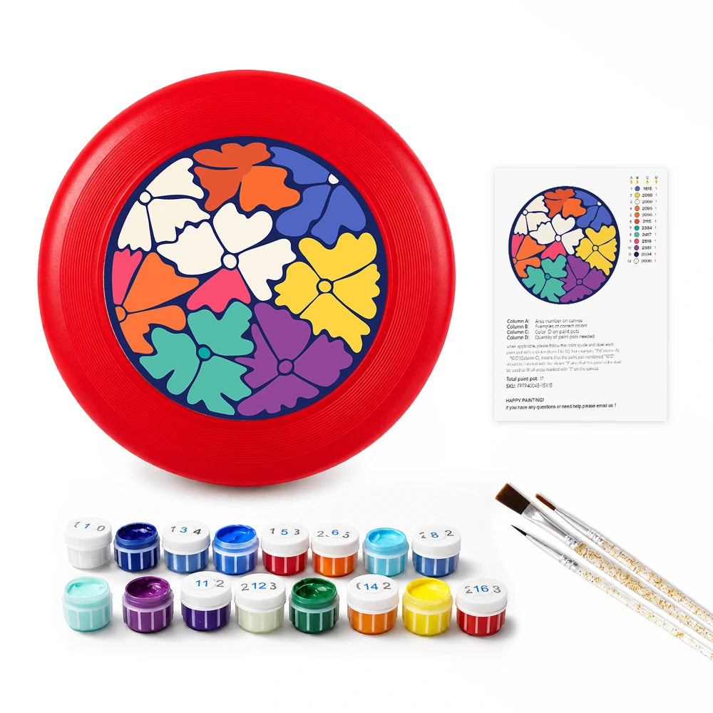 
Paint by Numbers - Frisbee | Petal Collage
