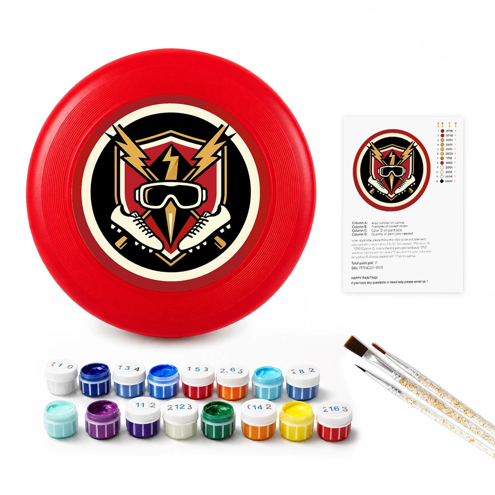 
Paint by Numbers - Frisbee | Pilot Badge