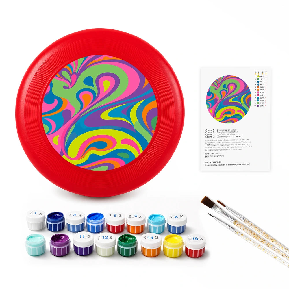 Paint by Numbers - Frisbee | Psychedelic Swirl