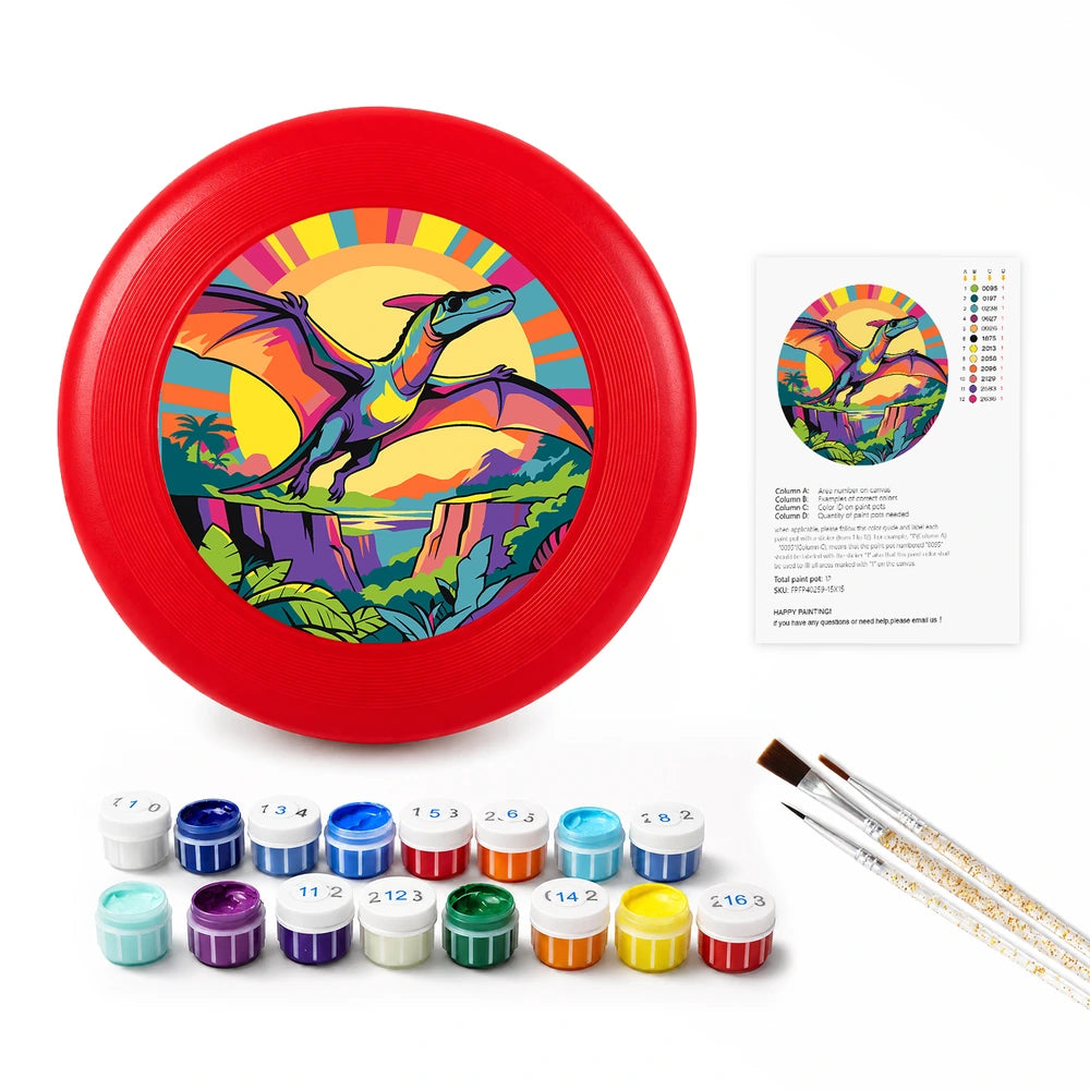 
Paint by Numbers - Frisbee | Pterodactyl in the Jungle
