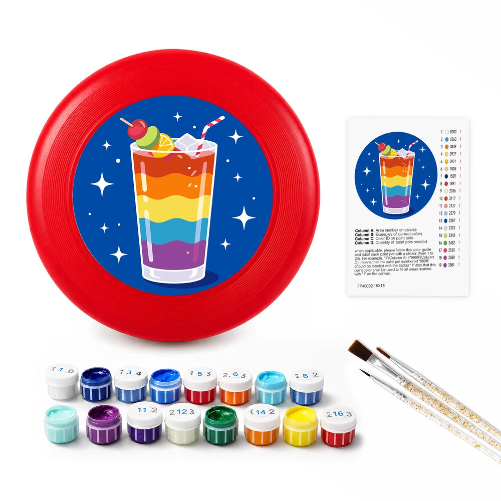 
Paint by Numbers - Frisbee | Rainbow Layer Drink