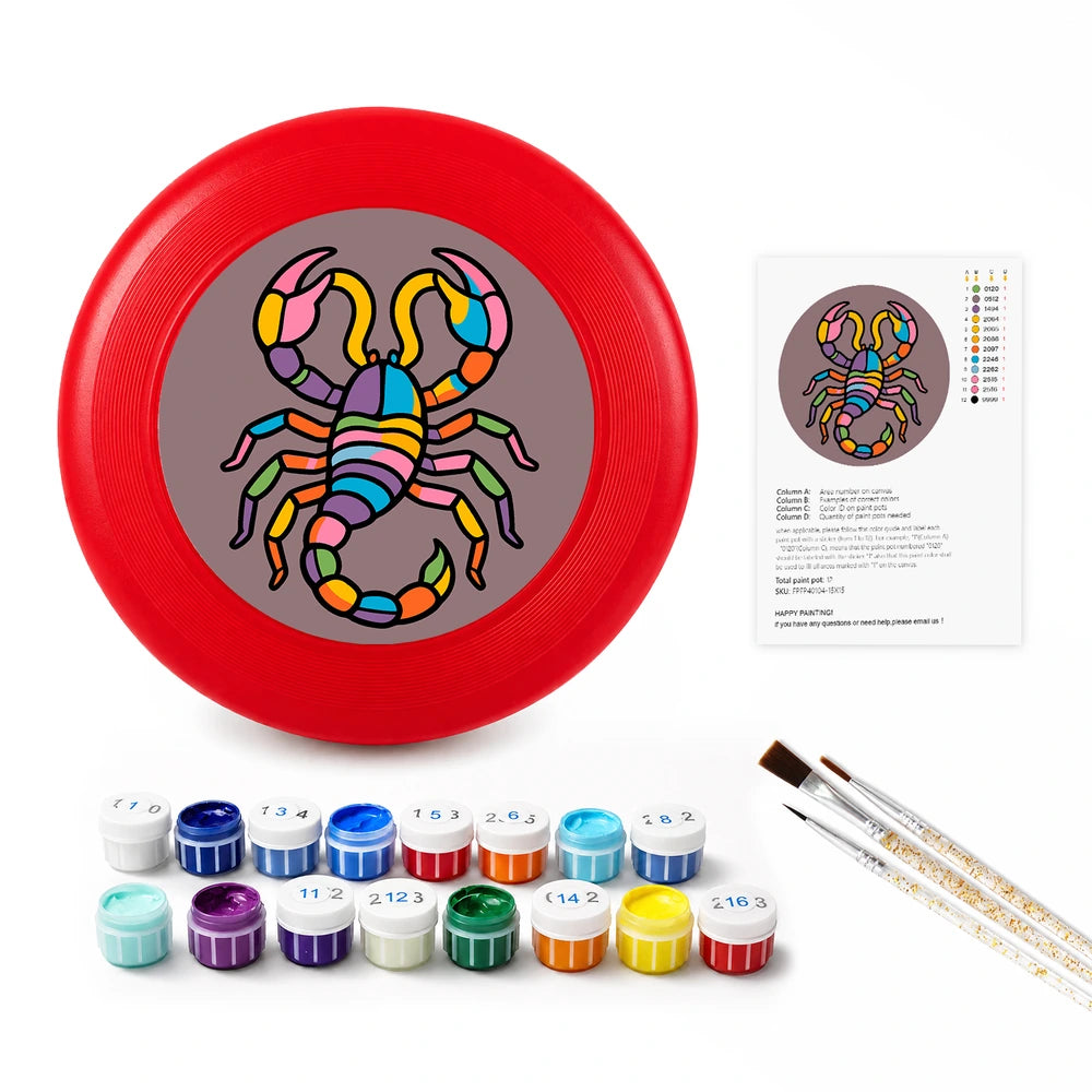 Paint by Numbers - Frisbee | Scorpio Sign