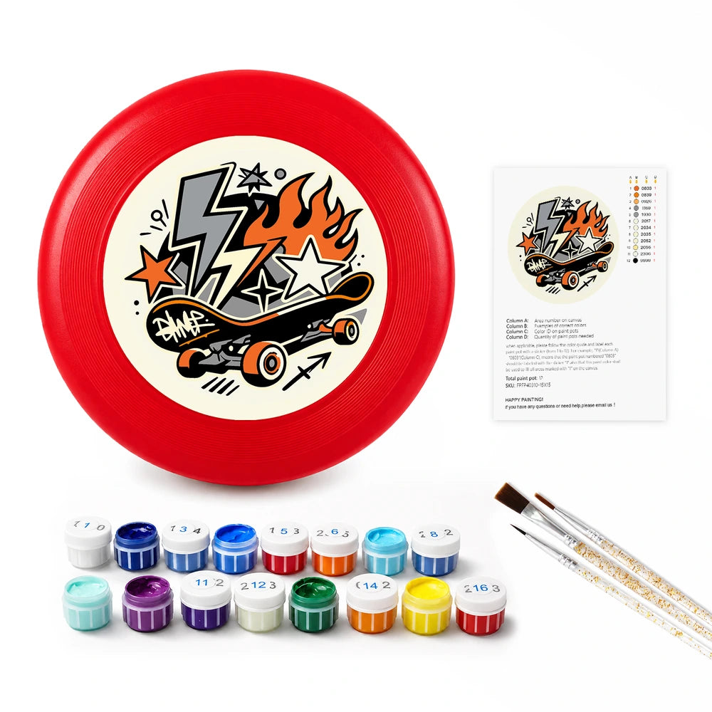 Paint by Numbers - Frisbee | Skateboard Lightning