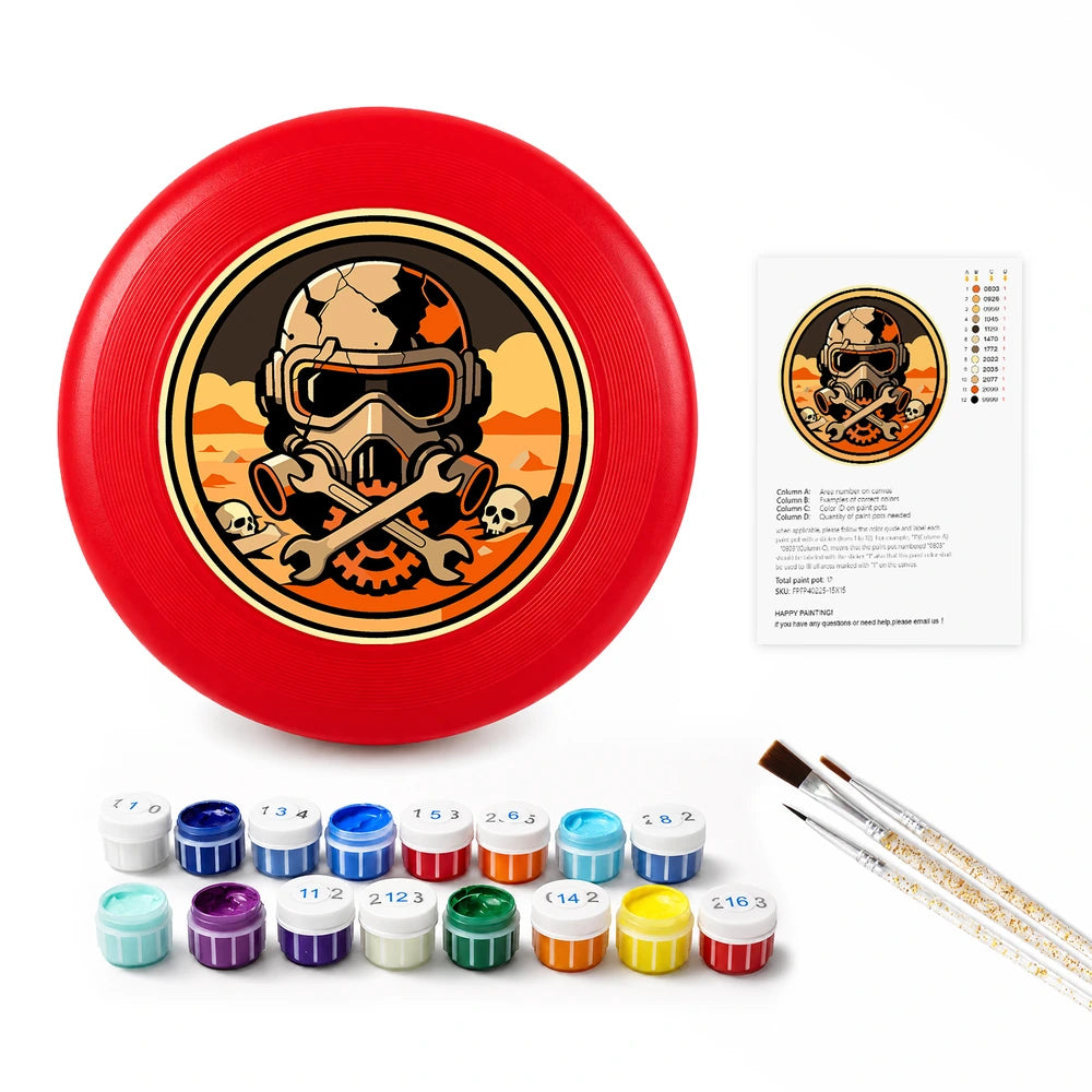 
Paint by Numbers - Frisbee | Skull Pilot Crest