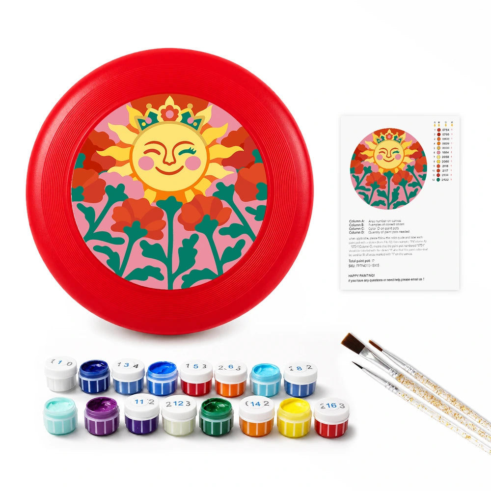 
Paint by Numbers - Frisbee | Smiling Sun in Flowers
