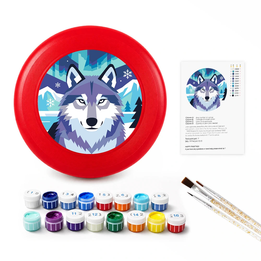 
Paint by Numbers - Frisbee | Snow Wolf