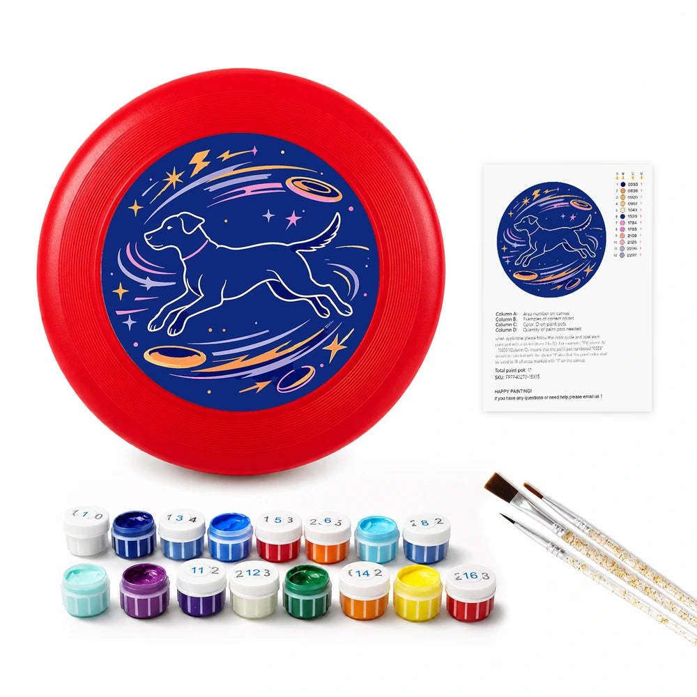
Paint by Numbers - Frisbee | Space Dog Constellation