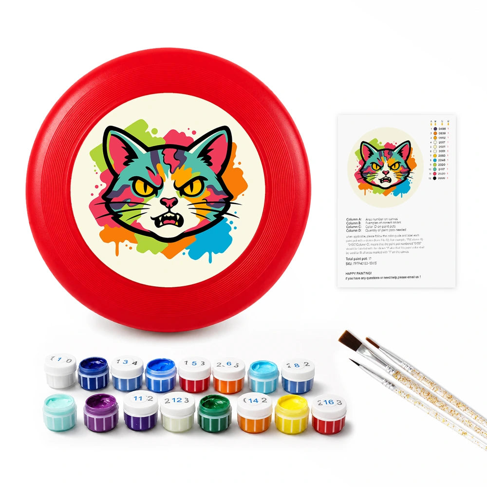 
Paint by Numbers - Frisbee | Splash Art Cat