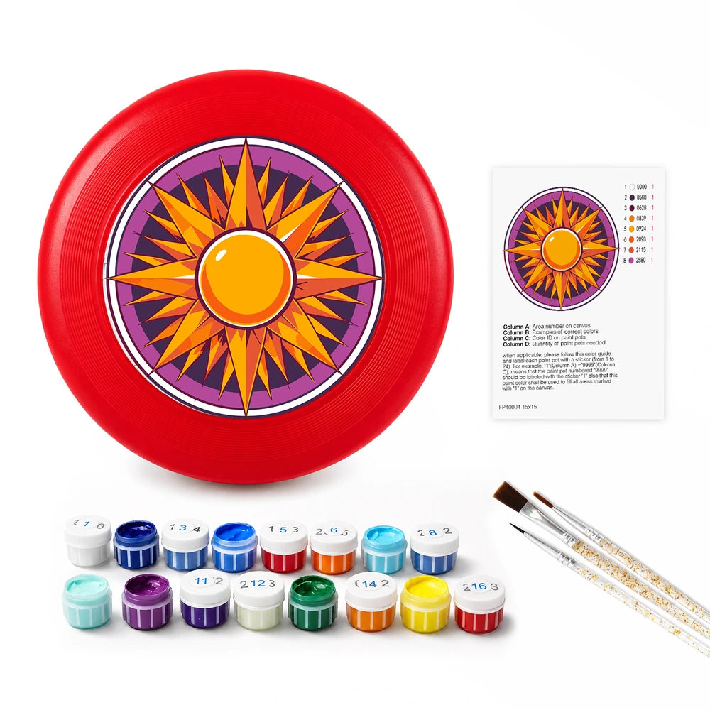 
Paint by Numbers - Frisbee | Sun Mandala