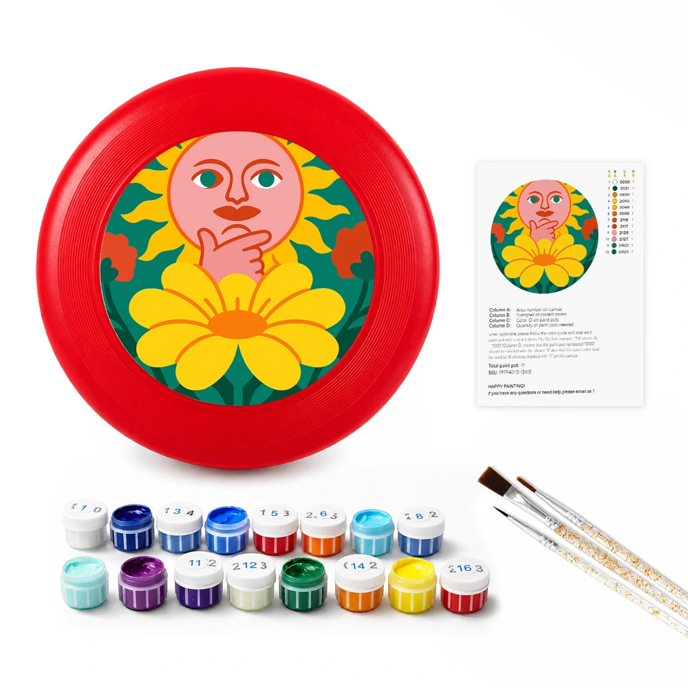 Paint by Numbers - Frisbee | Sun and Moon in Bloom