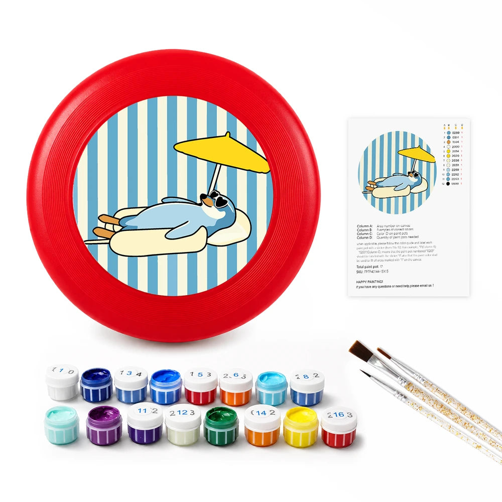 
Paint by Numbers - Frisbee | Sunbathing Seal