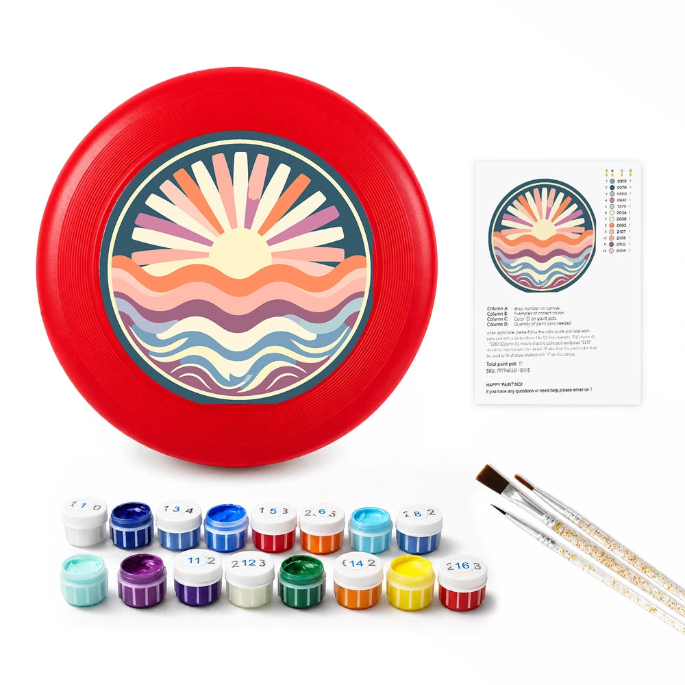 
Paint by Numbers - Frisbee | Sunrise over the Waves