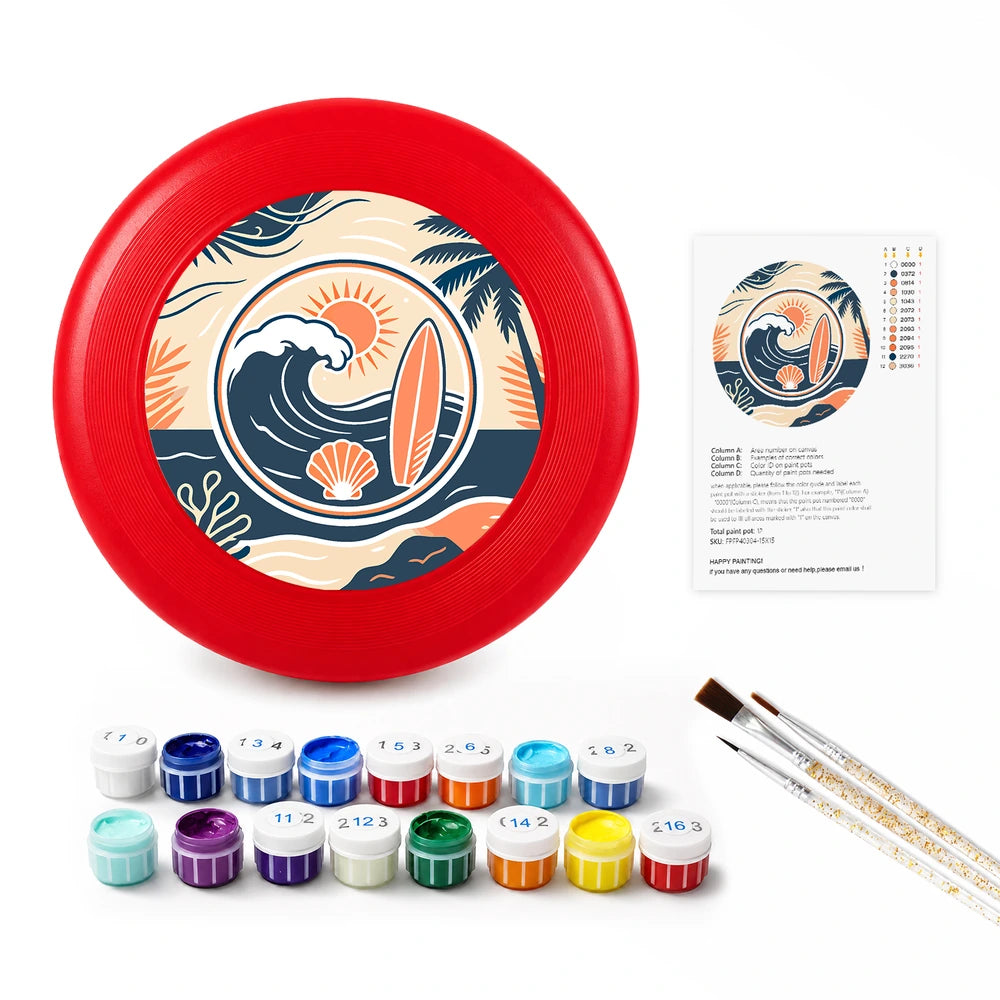 Paint by Numbers - Frisbee | Surf and Sun