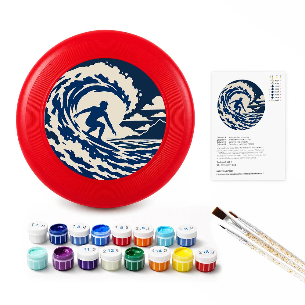 
Paint by Numbers - Frisbee | Surfer in the Wave