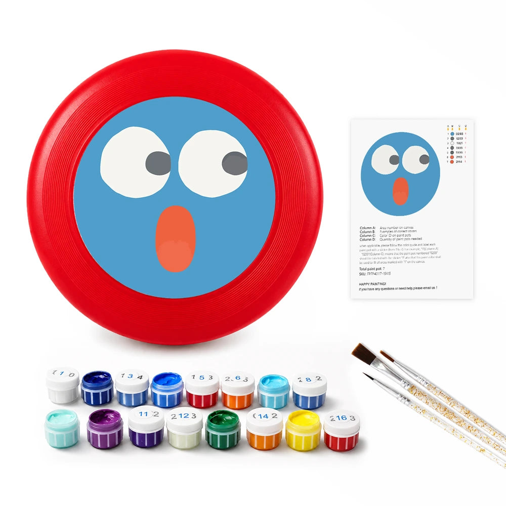 Paint by Numbers - Frisbee | Surprised Blue Face