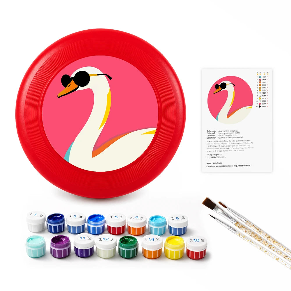 
Paint by Numbers - Frisbee | Swan in Sunglasses