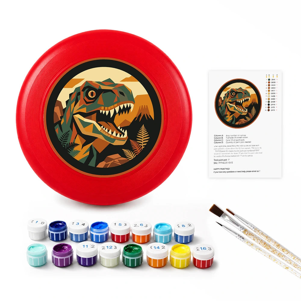 Paint by Numbers - Frisbee | T-Rex in the Forest