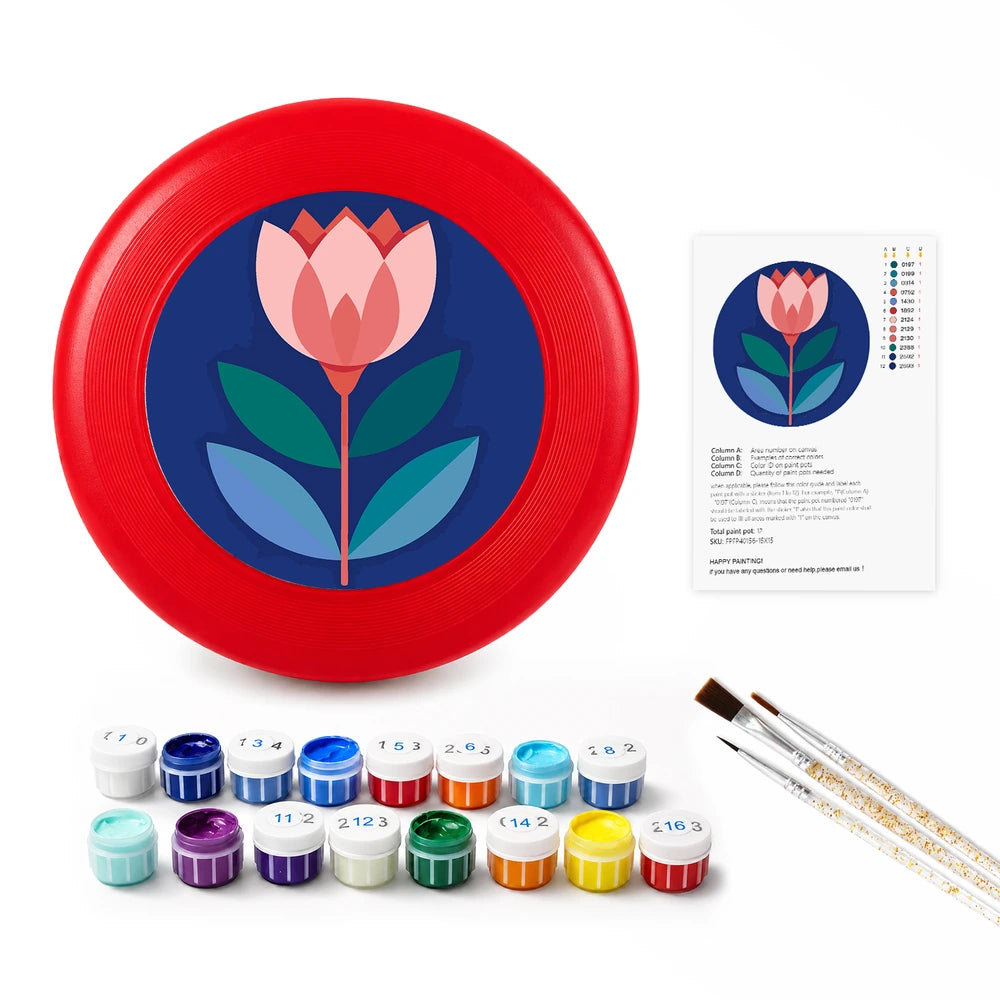 
Paint by Numbers - Frisbee | Tulip on Navy