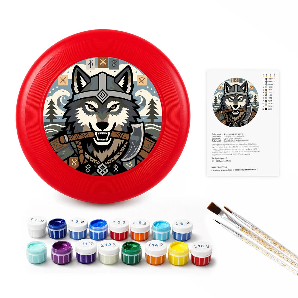 
Paint by Numbers - Frisbee | Viking Wolf