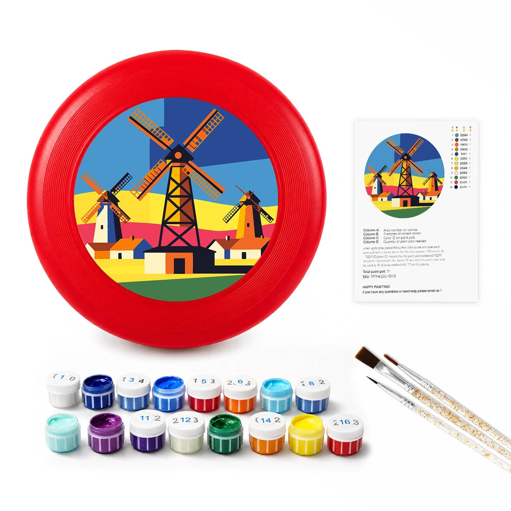 
Paint by Numbers - Frisbee | Village Windmills