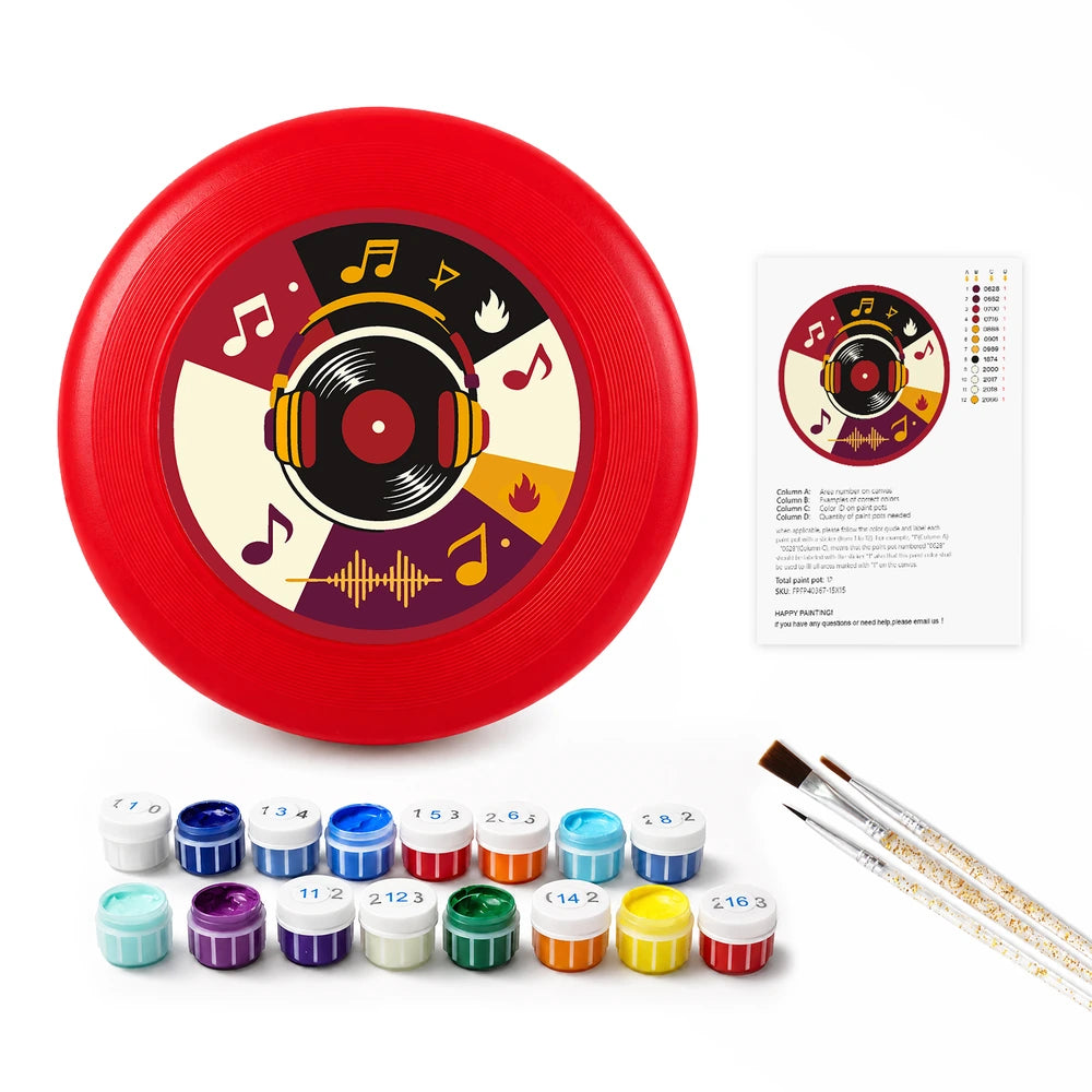 
Paint by Numbers - Frisbee | Vinyl and Music Notes