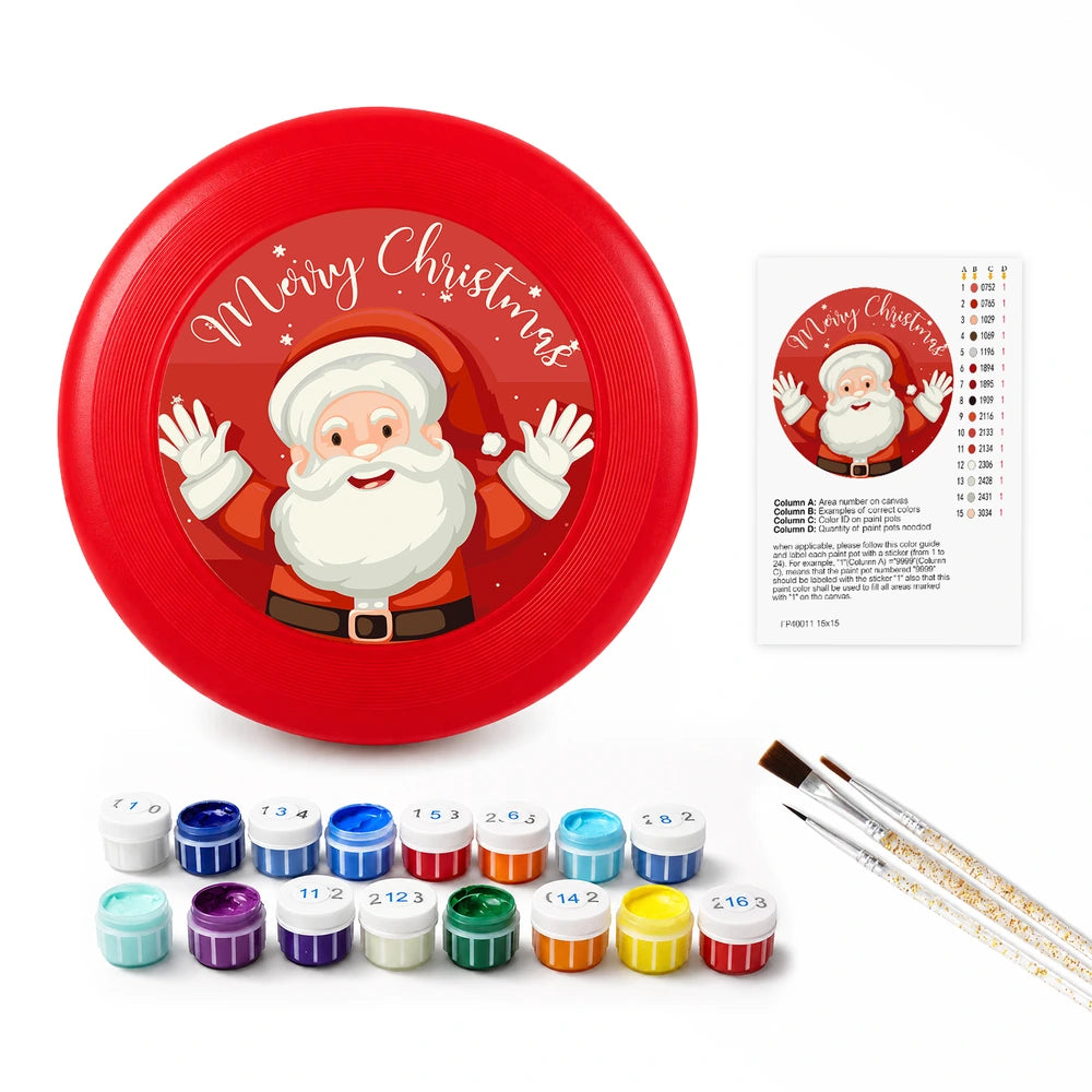 
Paint by Numbers - Frisbee | Waving Santa Greeting
