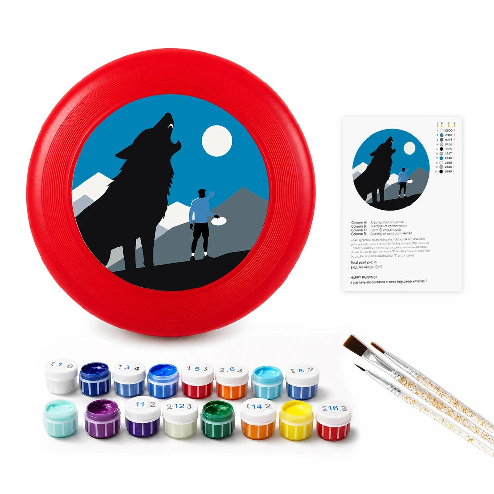 
Paint by Numbers - Frisbee | Wolf and the Hiker