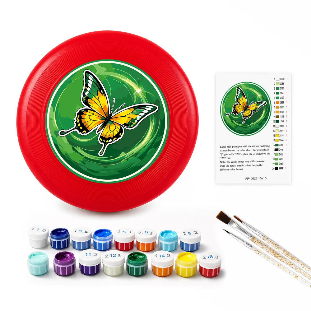 
Paint by Numbers - Frisbee | Yellow Butterfly Glow