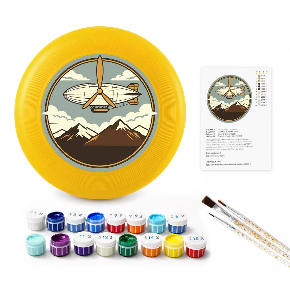 
Paint by Numbers - Frisbee | Airship over the Mountains