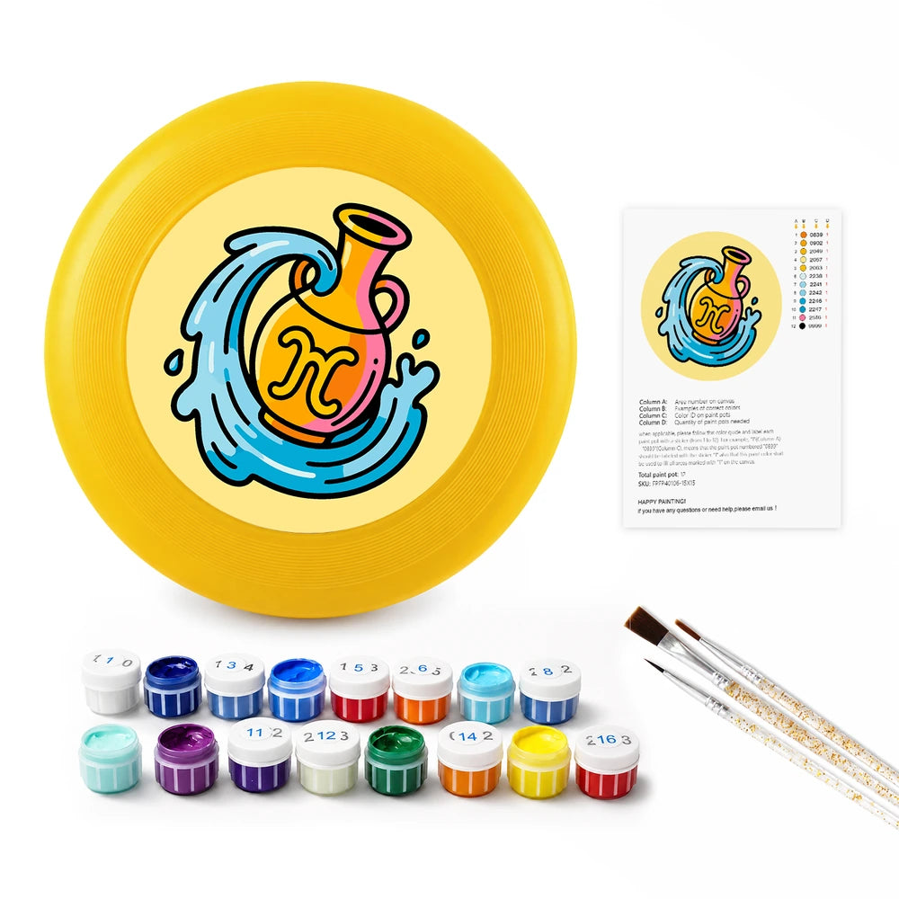 
Paint by Numbers - Frisbee | Aquarius Sign