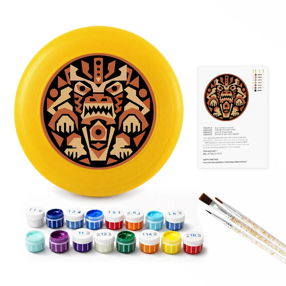 
Paint by Numbers - Frisbee | Aztec Tiger