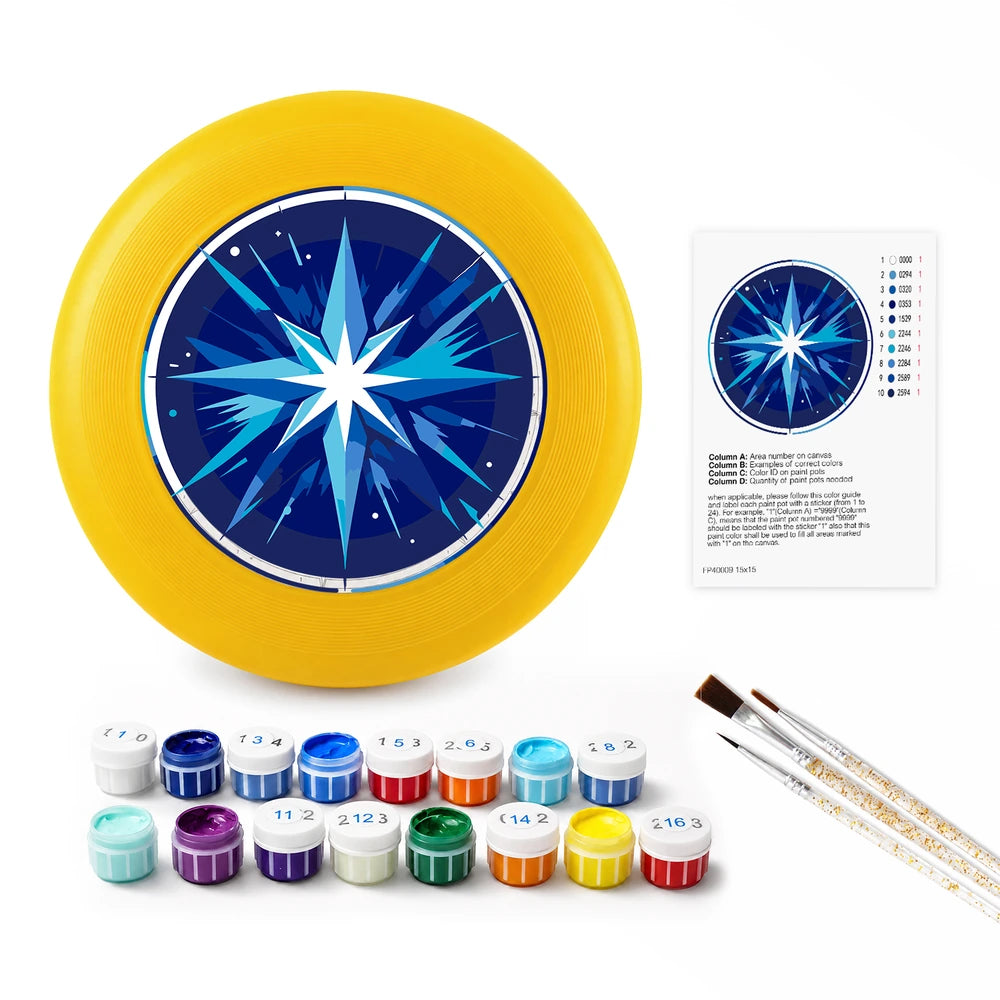 
Paint by Numbers - Frisbee | Blue Compass Star