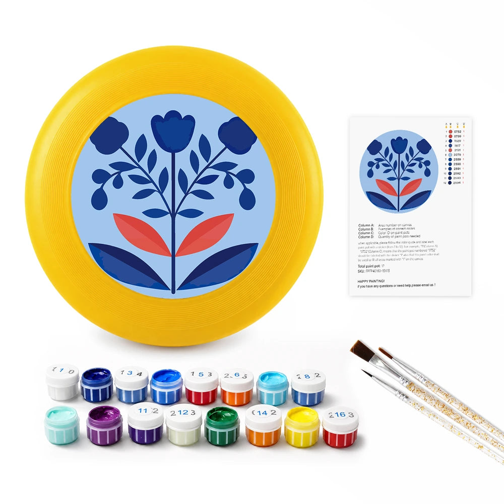 
Paint by Numbers - Frisbee | Blue Folk Flowers