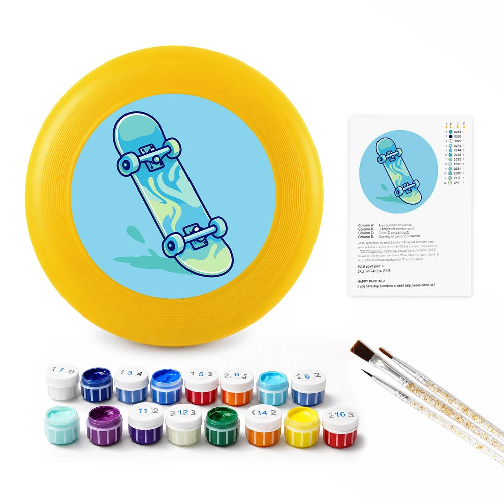 
Paint by Numbers - Frisbee | Blue Skateboard