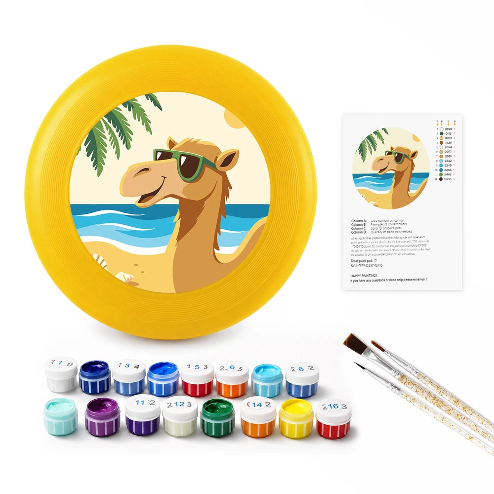 
Paint by Numbers - Frisbee | Camel on the Beach