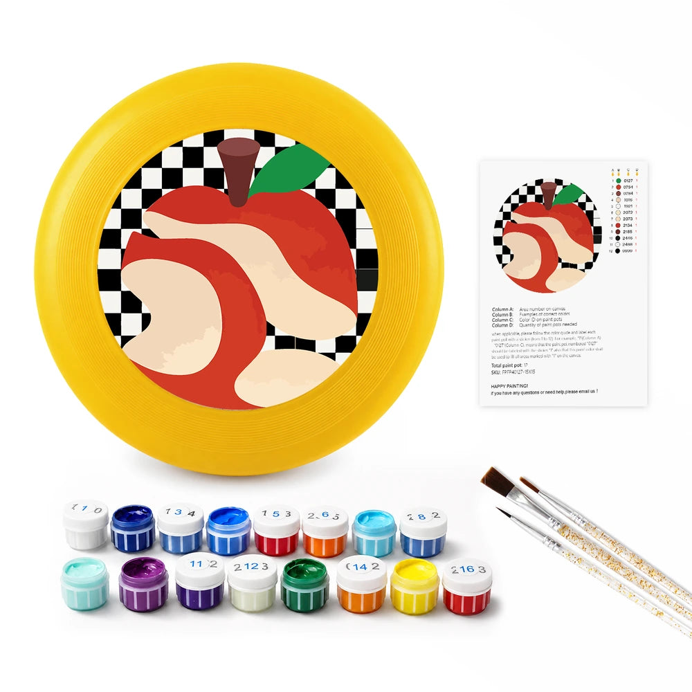 
Paint by Numbers - Frisbee | Checkerboard Apple