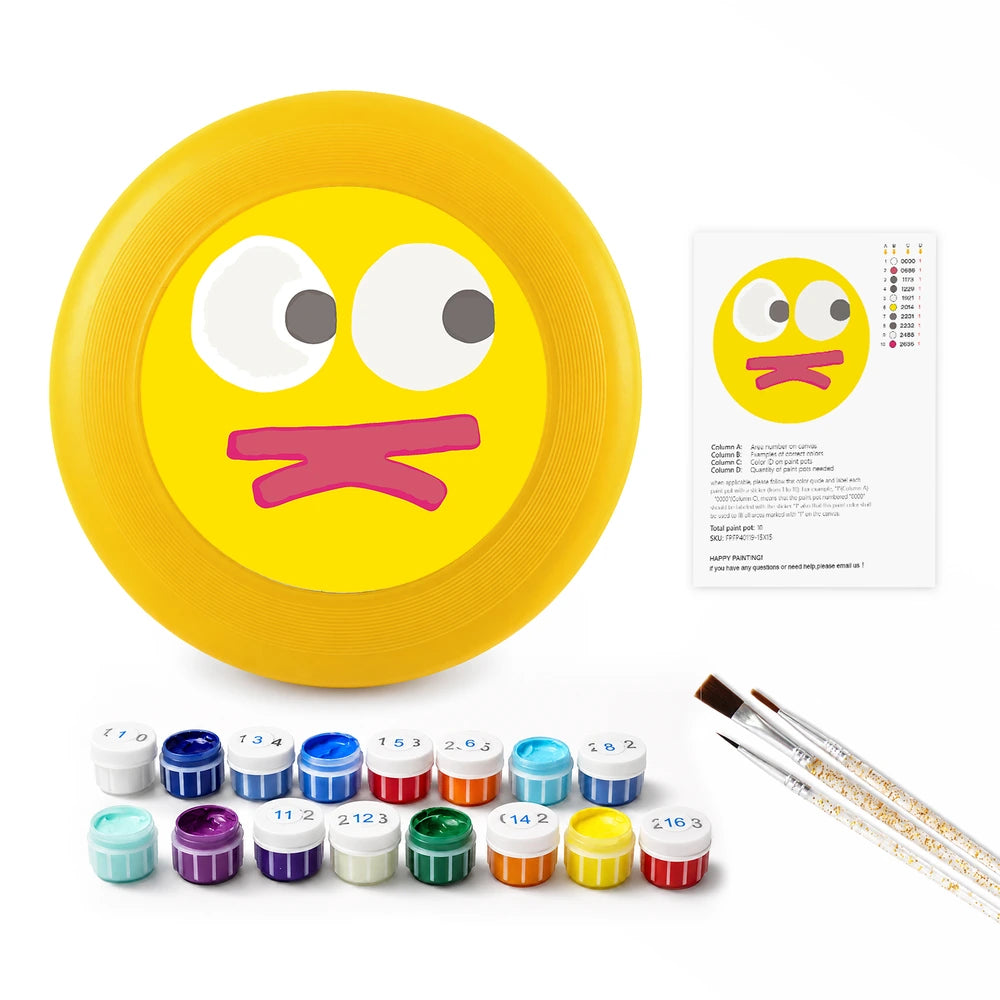 
Paint by Numbers - Frisbee | Cheeky Yellow Face