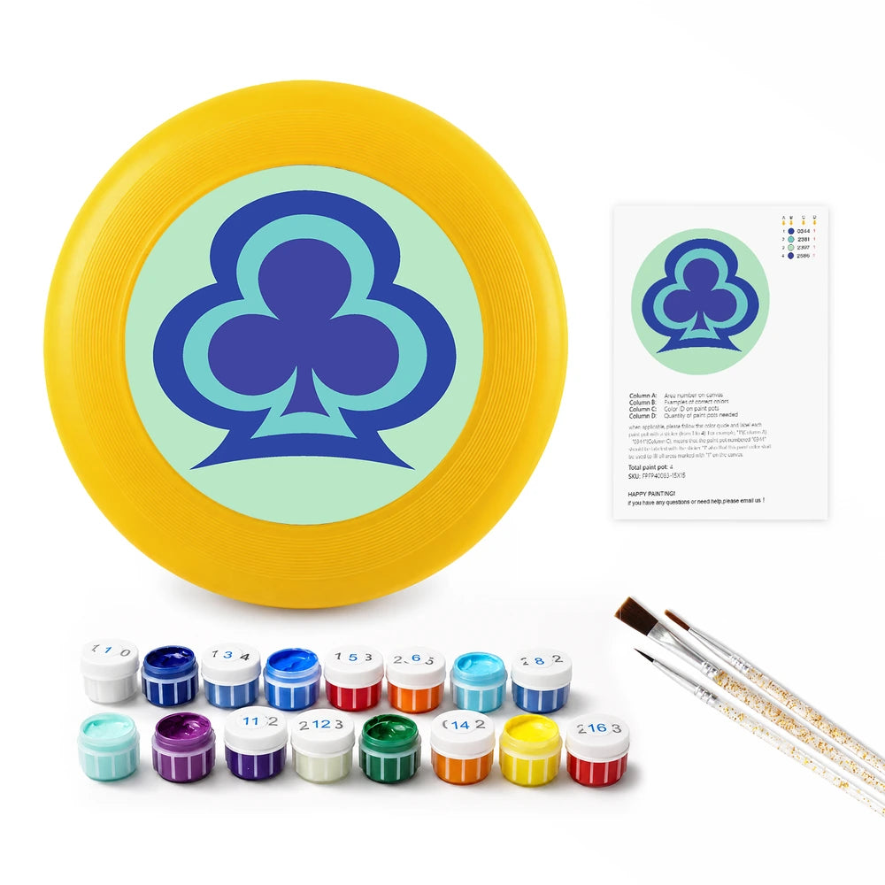 
Paint by Numbers - Frisbee | Clover Symbol