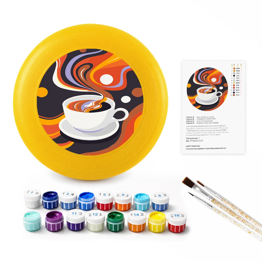 
Paint by Numbers - Frisbee | Coffee Swirl