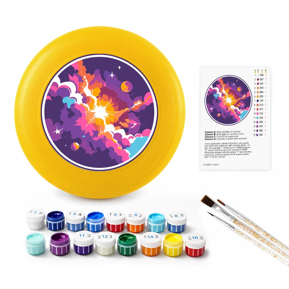 
Paint by Numbers - Frisbee | Cosmic Nebula